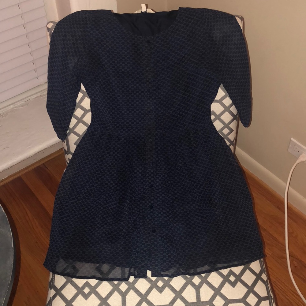 Navy mini dress